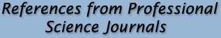 References from Professional Science Journals