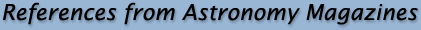 References from Astronomy Magazines